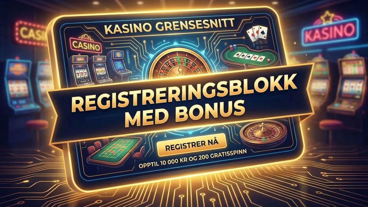Registrer deg med bonus